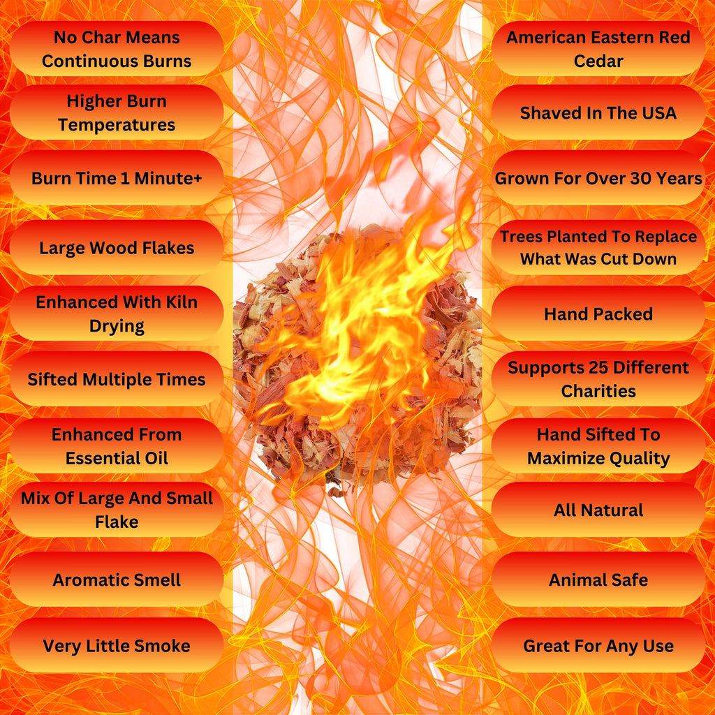 250 Fire Starter Pack, 1 Pinch is Enough, Made from American Pine, Our Enhanced Wood Burns Longer & Hotter Than Most, Also Works As Kindling, Start A Fire in Seconds Supports 25 Charities
