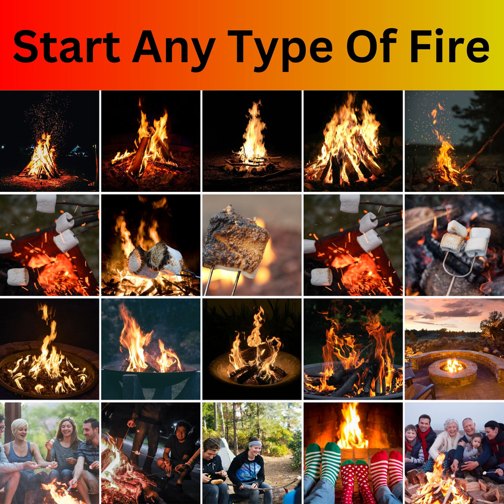 250 Cedar Charcoal Fire Starter Pack, 1 Pinch is Enough, Made from American Easter Red Cedar, Burns Longer & Hotter, Start A Fire in Seconds Supports 25 Charities