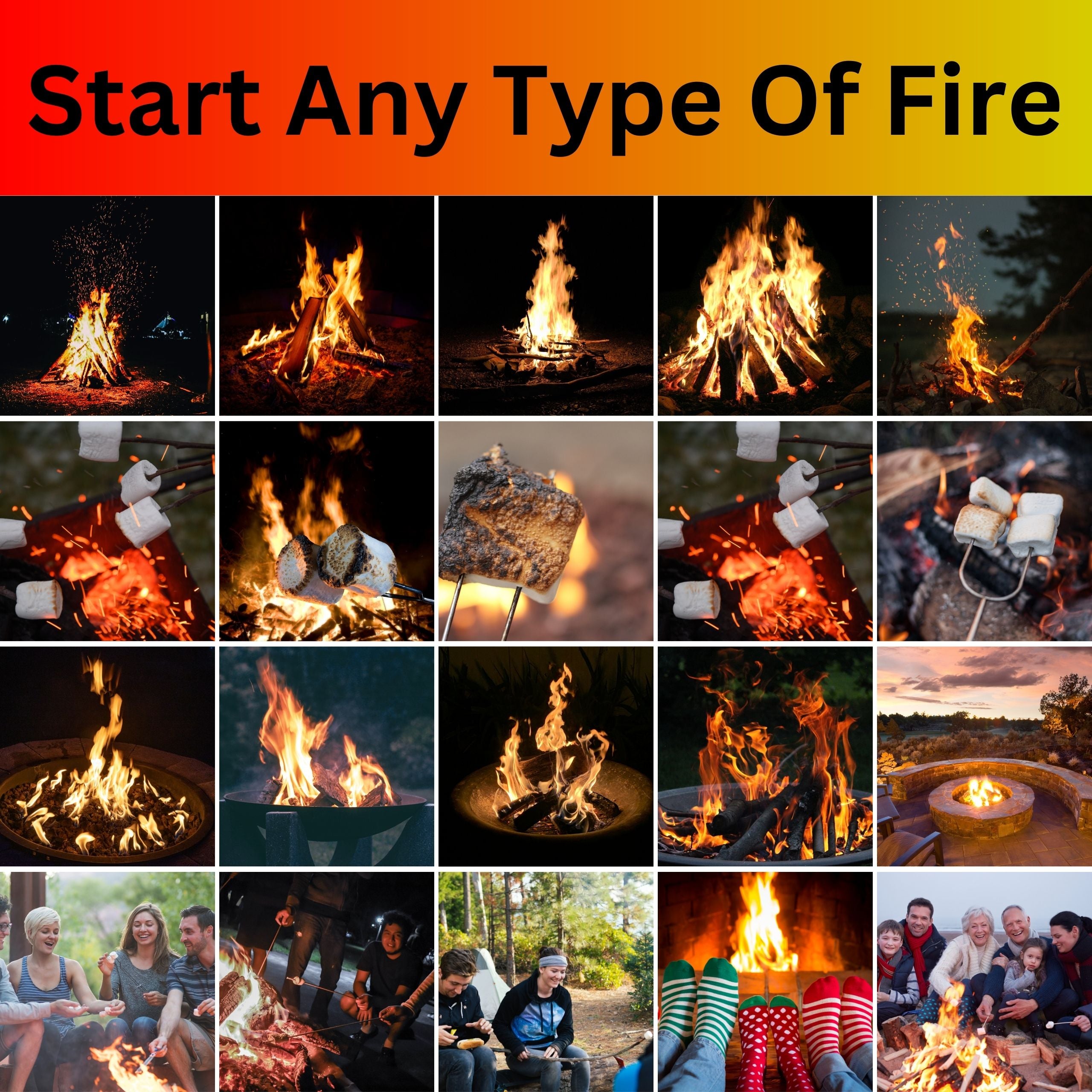 250 Cedar Charcoal Fire Starter Pack, 1 Pinch is Enough, Made from American Easter Red Cedar, Burns Longer & Hotter, Start A Fire in Seconds Supports 25 Charities