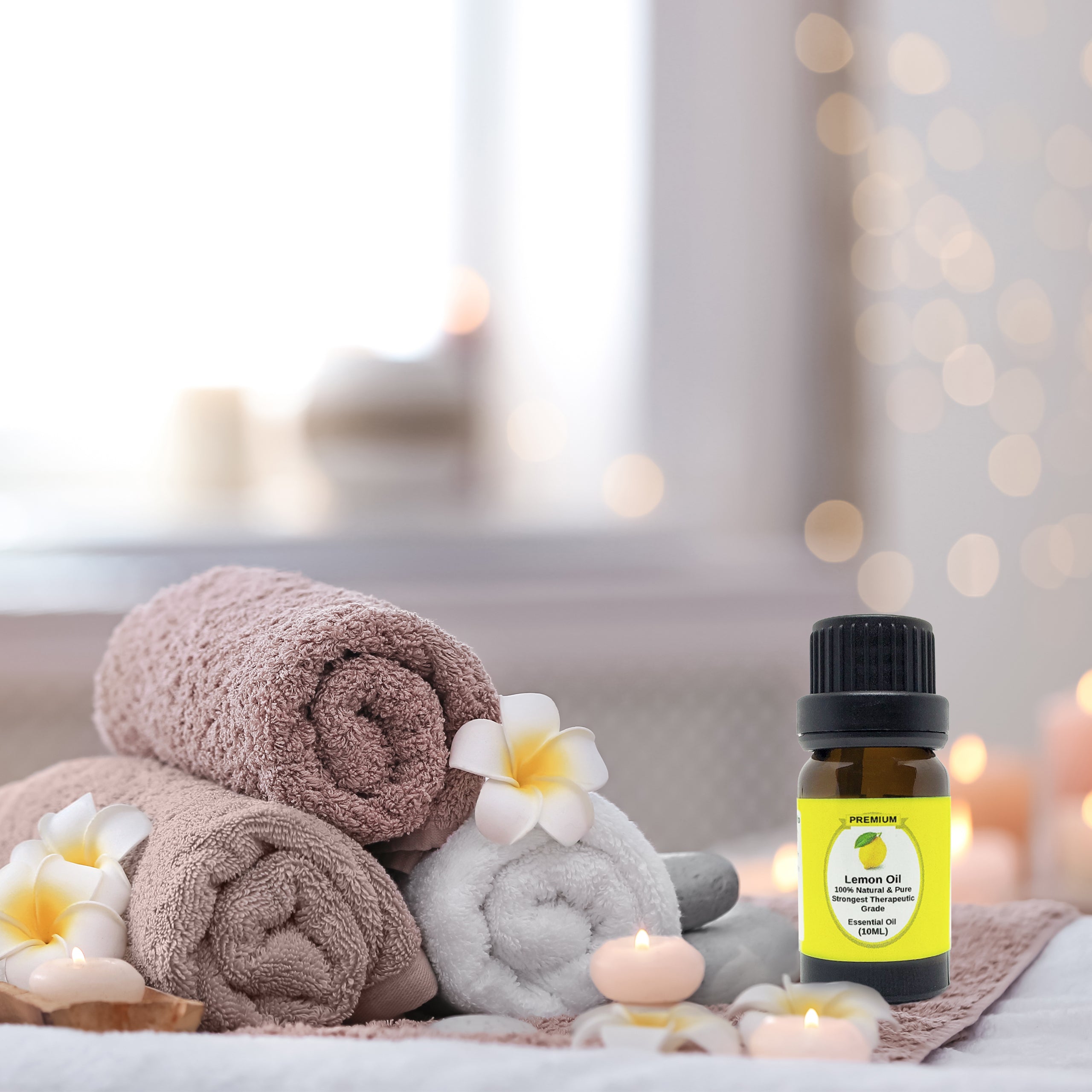 Lemon Essential Oil | 10ml | Aromatherapy | Natural 100% Pure Lemon OIl | Use in Laundry | Teeth Whitener | Mood Enhancer | Degreaser | Good for Essential Oil Diffuser | Oral Health (Lemon Oil 10ml)