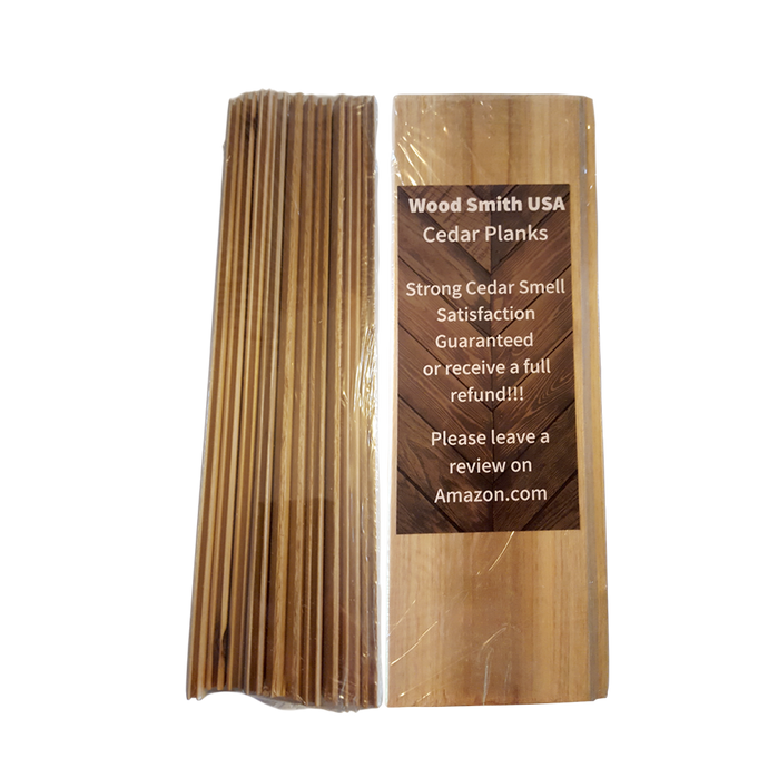 Wood Smith USA Cedar Wood Panels | Drawer Liners | Clothing Storage | Moth Protection | Natural | Non Toxic | Let Nature Do The Job! 10 Pack
