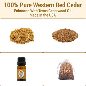 20 XL Cedar Sachet Bags, Natures Natural Deodorizer, 20 XL Bags of Western Red Cedar Chips in Each Resealable Package (20 XL Cedar Sachets)