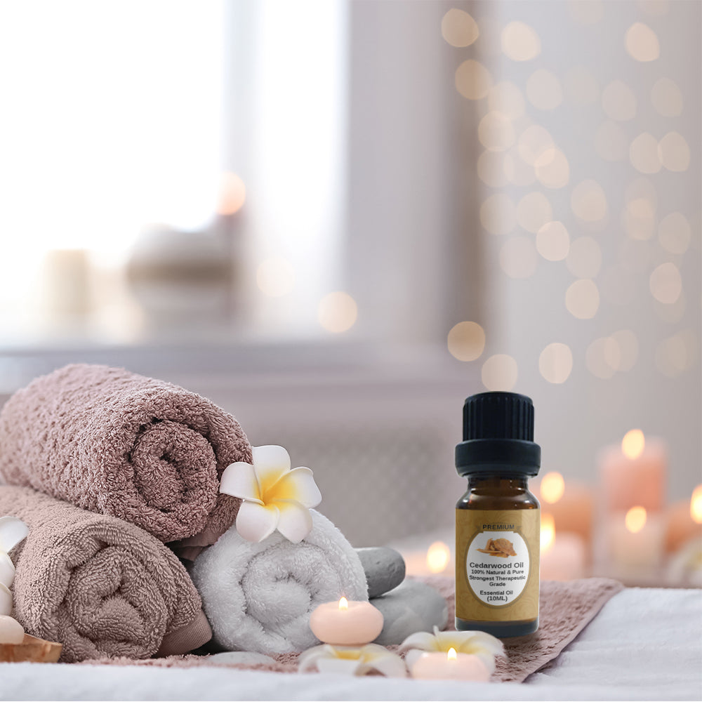Cedarwood Essential Oil |100% Pure,Natural & Organic | Texas Cedar Oil | Undiluted | Perfect for Relaxation | Aromatherapy | Diffusers Dry Hair | Dry Skin | Therapeutic Grade | 10ml