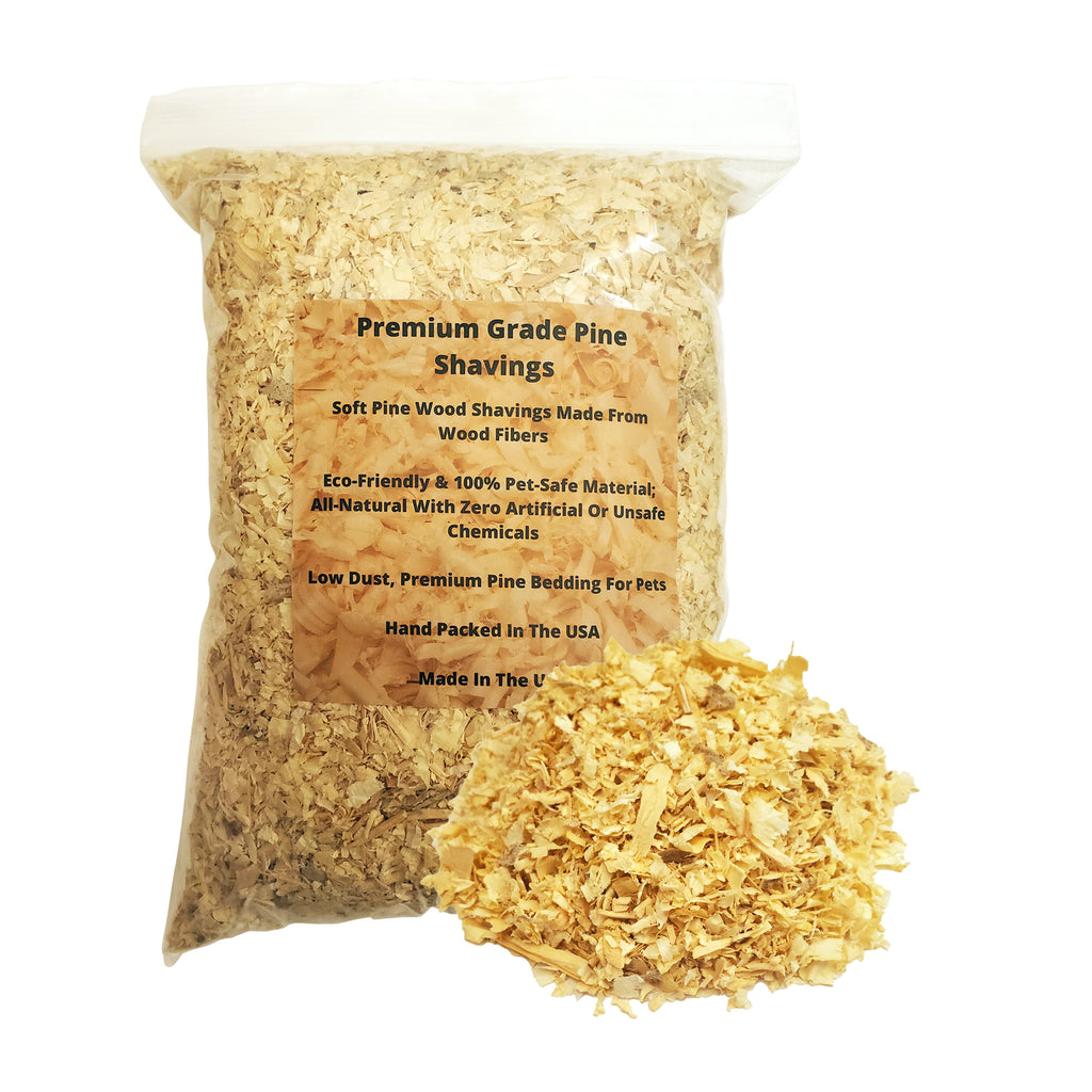 Premium Pine Bedding - 4 Quart | Soft, Dust Free Shavings | ALL Natural | Animal Bedding | Chicken Coops | Small Animals | Controls Odor