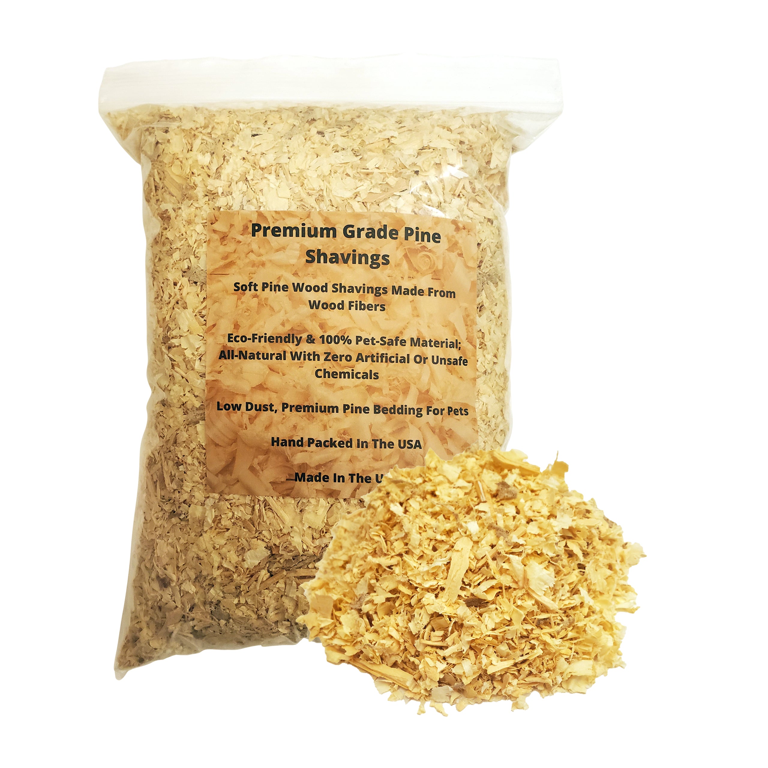 Premium Pine Bedding - 4 Quart | Soft, Dust Free Shavings | ALL Natural | Animal Bedding | Chicken Coops | Small Animals | Controls Odor