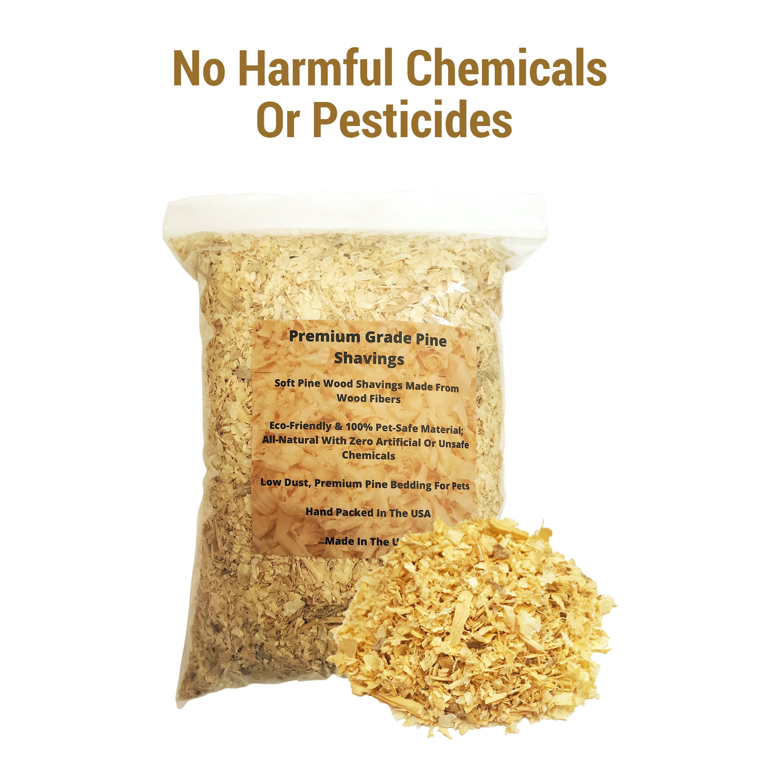 Premium Pine Bedding - 4 Quart | Soft, Dust Free Shavings | ALL Natural | Animal Bedding | Chicken Coops | Small Animals | Controls Odor